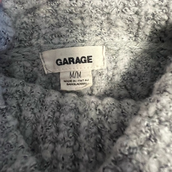 Garage grey turtleneck sweater, size medium - Picture 3 of 4